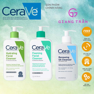Sữa rửa mặt cerave da thường da khô và da dầu và da nhạy cảm 236ml 473ml