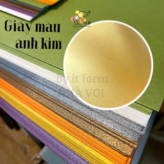 Giấy màu ánh kim a4/a3