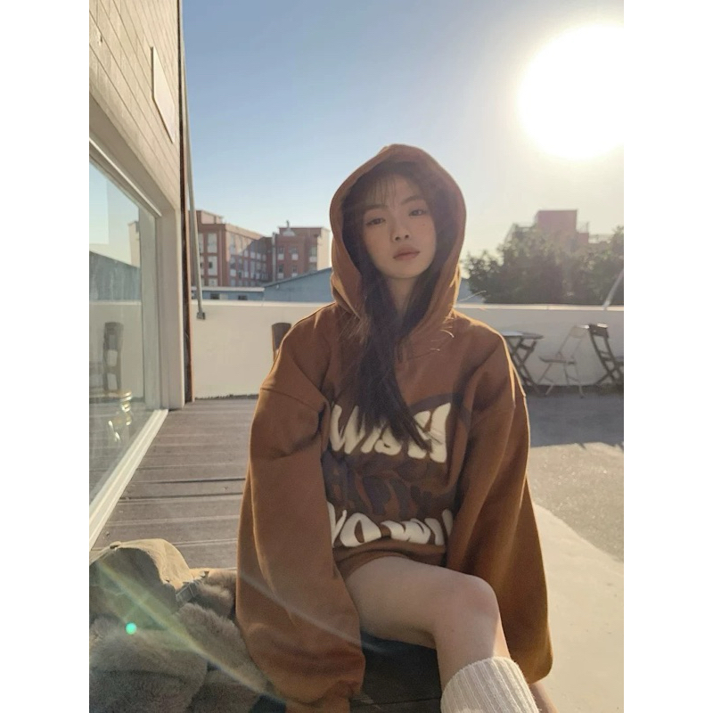 Áo Nỉ Bò Wish mũ 2 lớp