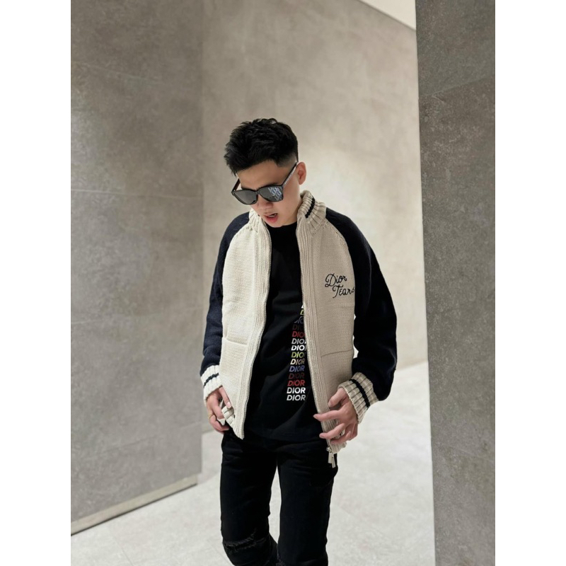 Áo khoác len - Christian Dior - Tear Sweater Jackets zip new2023