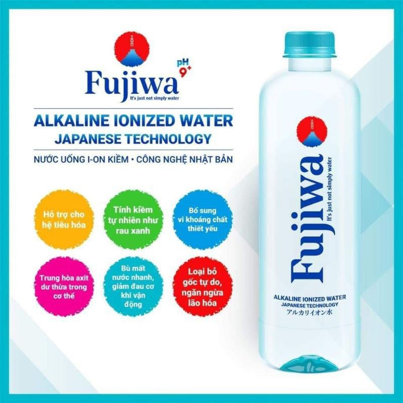 Nước uống ion kiềm Fujiwa 1250ml Sunimart – Thùng 12 chai