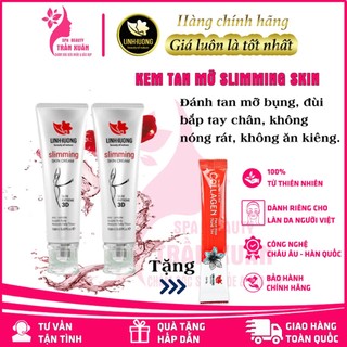 Kem tan mỡ bụng Linh Hương, massage vùng eo, hông, đùi, cánh tay, giúp săn chắc da 150ml