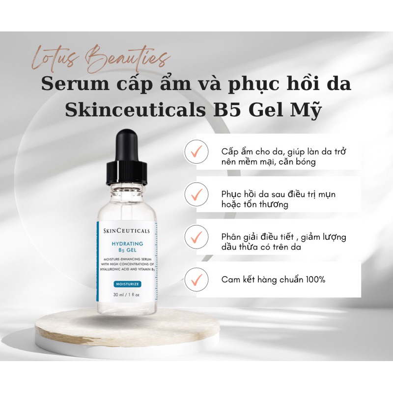 Tinh chất cấp ẩm và phục hồi da Skinceuticals B5 Gel