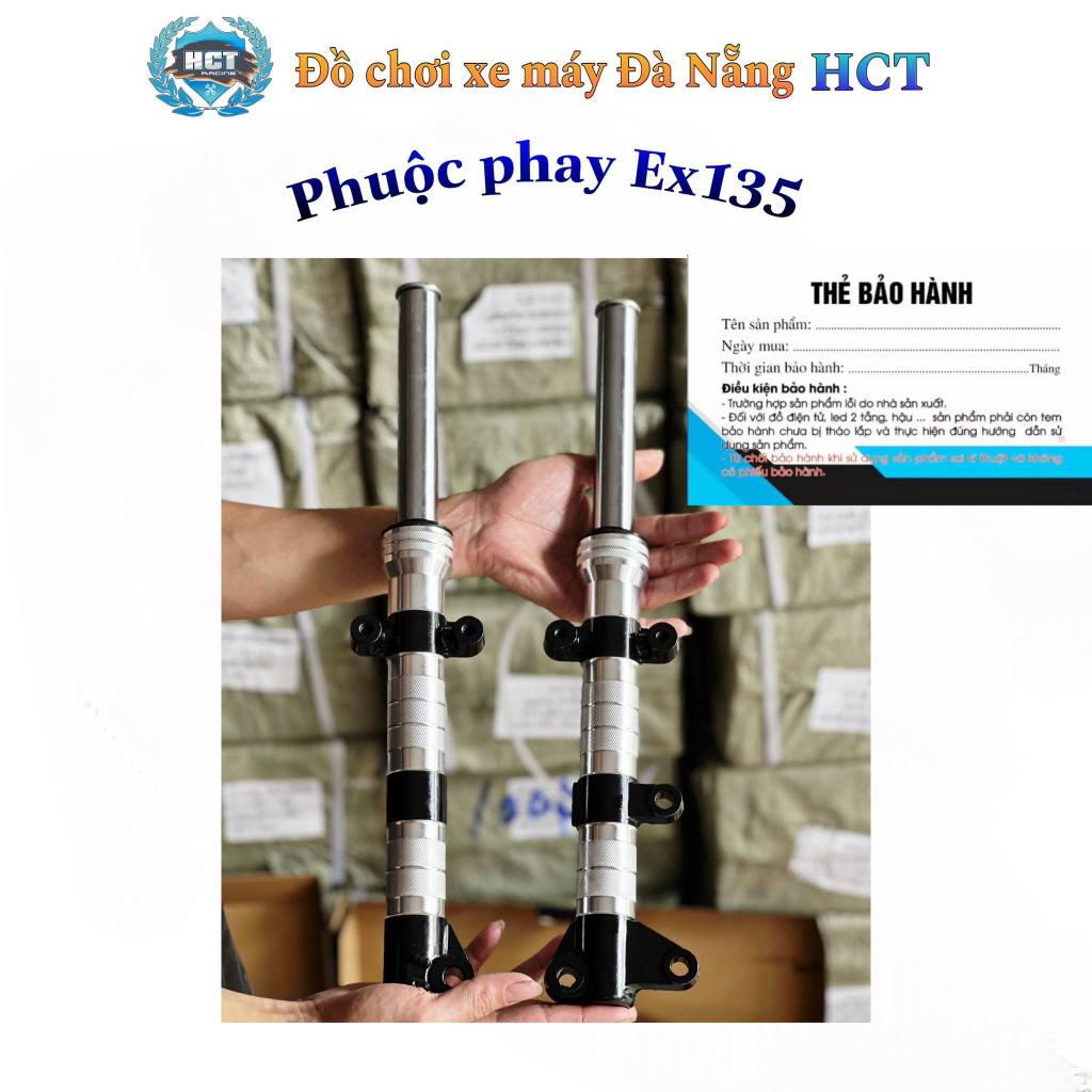 Phuộc phay CNC  Sirius, Ex135 4s 5s, Ex150 155 lắp như zin / Bảo hành 6 tháng