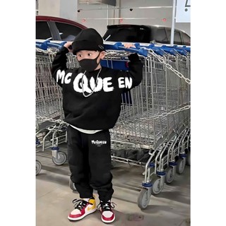Bộ quần áo nỉ cổ tròn cho bé mc queen, bộ nỉ thu đông cho bé,tp kids,
