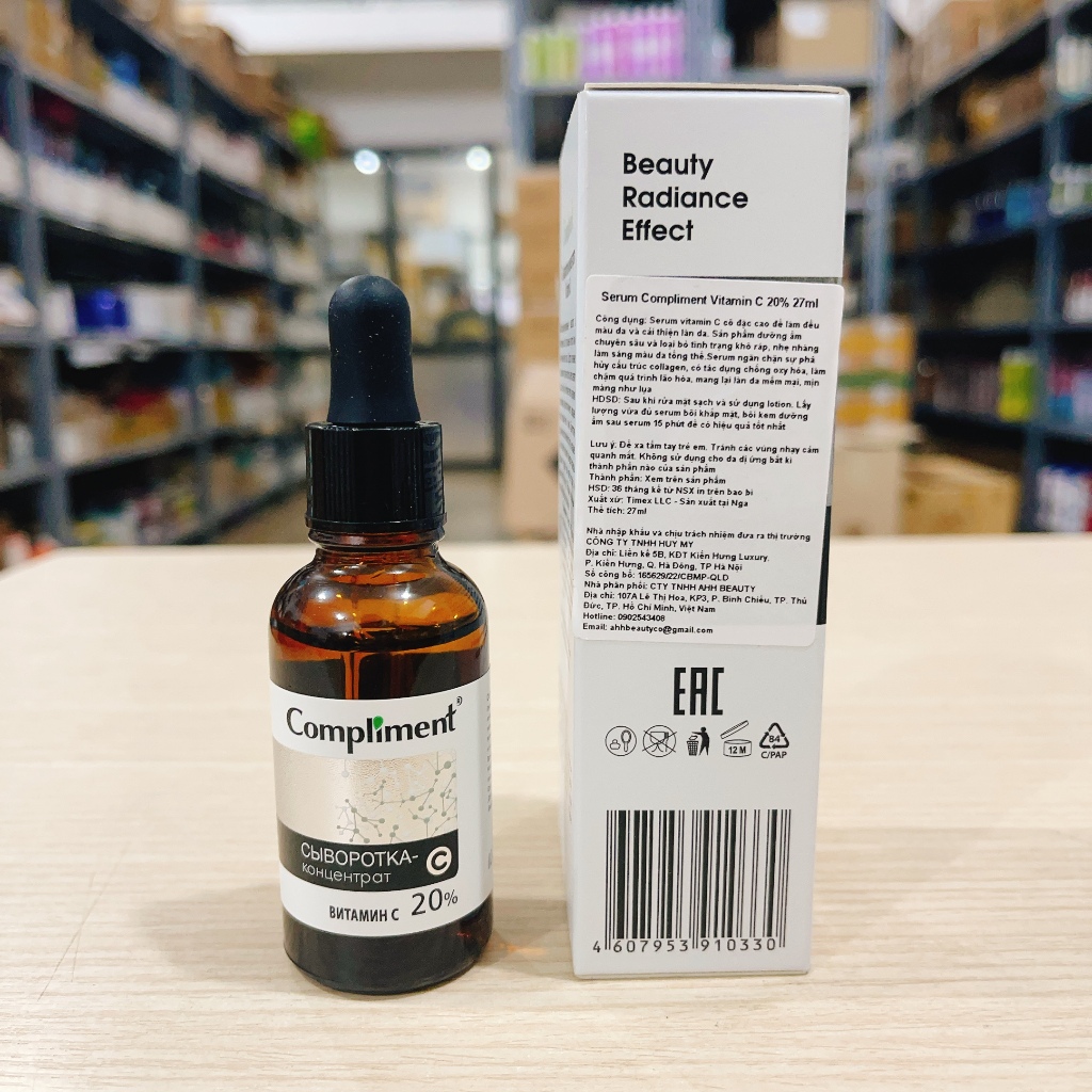 Serum Dưỡng Trắng, Mờ Thâm Compliment 20% Vitamin C 27ml