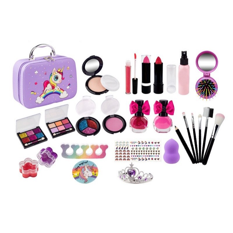 Đồ chơi trang điểm pony cho bé vali đồ chơi trang điểm bé gái an toàn, dễ làm sạch bằng nước hàng chính hãng cao cấp
