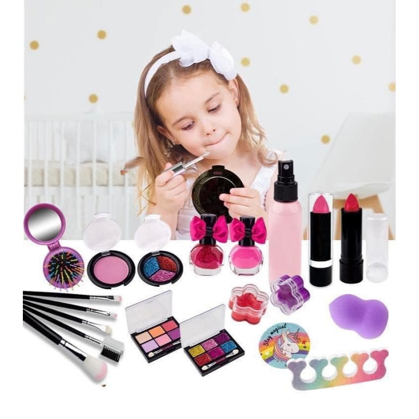 Đồ chơi trang điểm pony cho bé vali đồ chơi trang điểm bé gái an toàn, dễ làm sạch bằng nước hàng chính hãng cao cấp