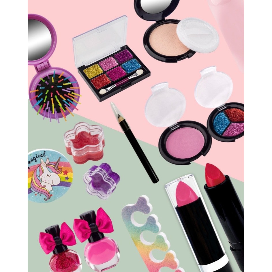 Đồ chơi trang điểm pony cho bé vali đồ chơi trang điểm bé gái an toàn, dễ làm sạch bằng nước hàng chính hãng cao cấp