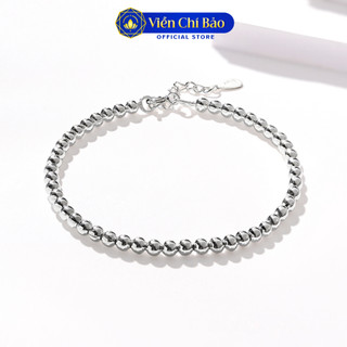 Lắc tay bạc nữ Bi trơn chất liệu bạc 925- Viễn Chí Bảo L400189