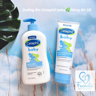 [Hang Air US]Sữa Dưỡng Thể Cho Bé Cetaphil Baby 399ml