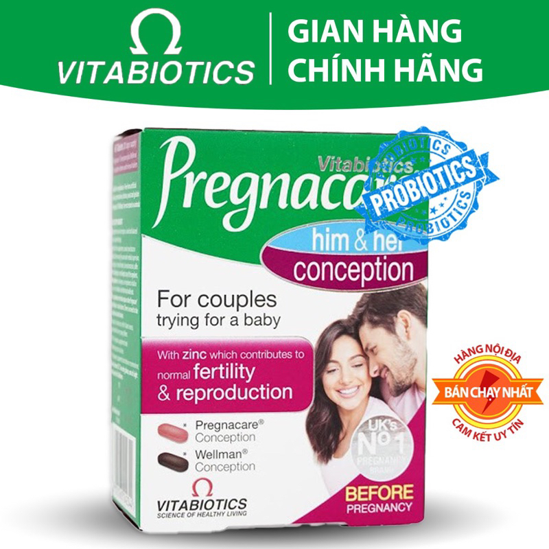 Pregnacare Him Her Tăng thụ thai  nhập khẩu chính ngạch