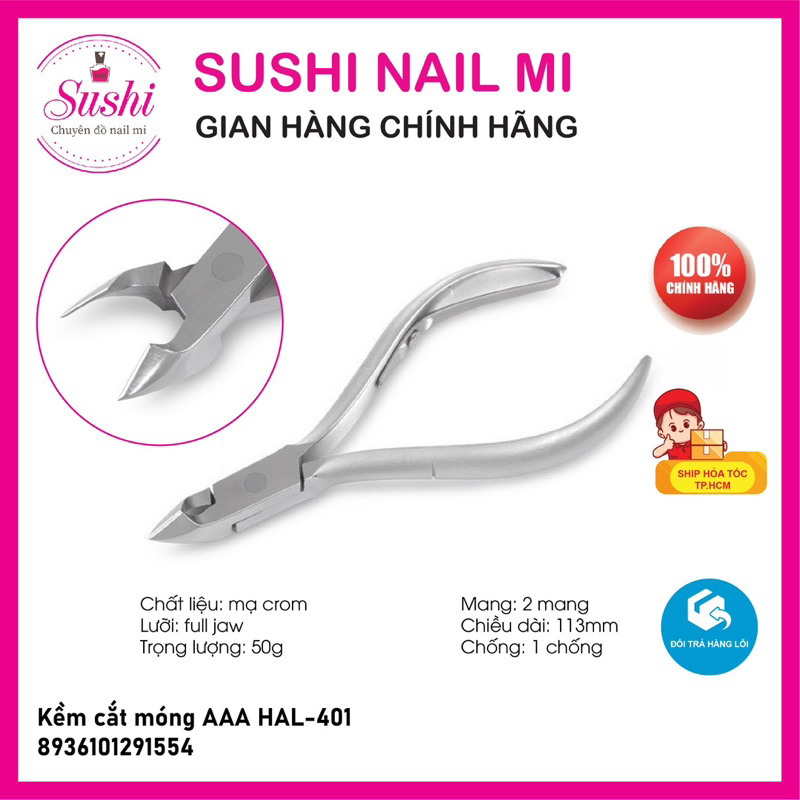 Kềm cắt móng, bấm móng AAA HAL-401 chuyên dụng - Sushi nail mi