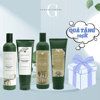 Gội & xả gừng weilaiya giảm rụng tóc