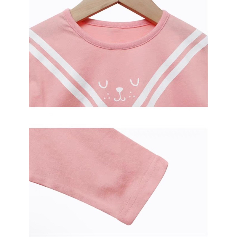 Bộ Thun Cotton Lửng Kiểu Dáng Hàn Quốc Cho Bé Trai, Bé Gái Hãng Barpupapa