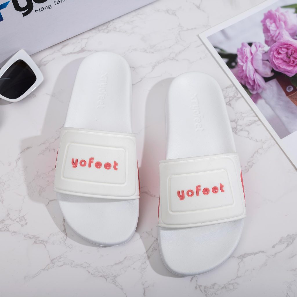 Dép nam nữ quai ngang bản đế trắng XT YOFEET chính hãng - phong cách thời trang trẻ trung.