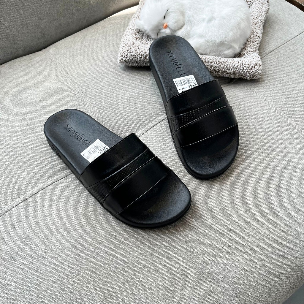 ⚡HÀNG BÁN CHẠY⚡ Dép nam nữ quai ngang cao cấp -  thương hiệu YOFEET- quai da -đế ip siêu nhẹ