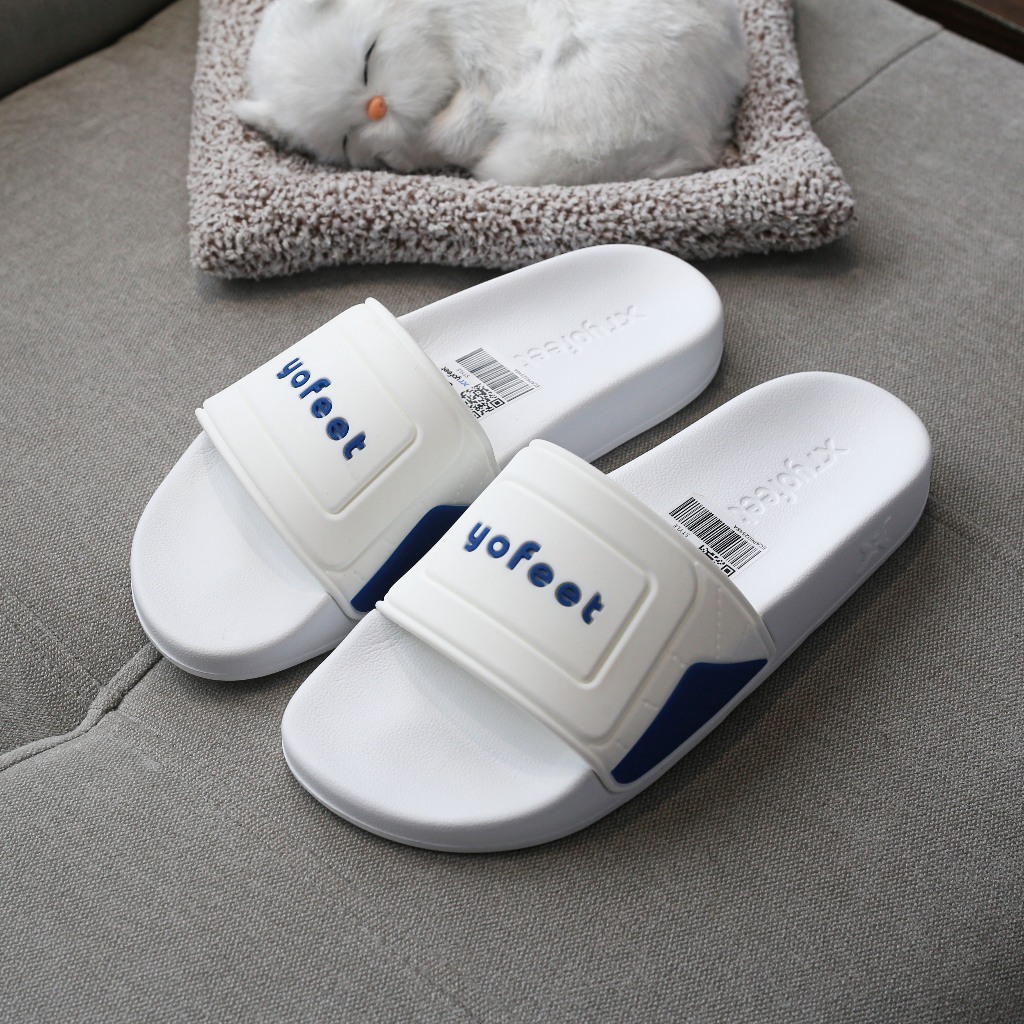 Dép nam nữ quai ngang bản đế trắng XT YOFEET chính hãng - phong cách thời trang trẻ trung.