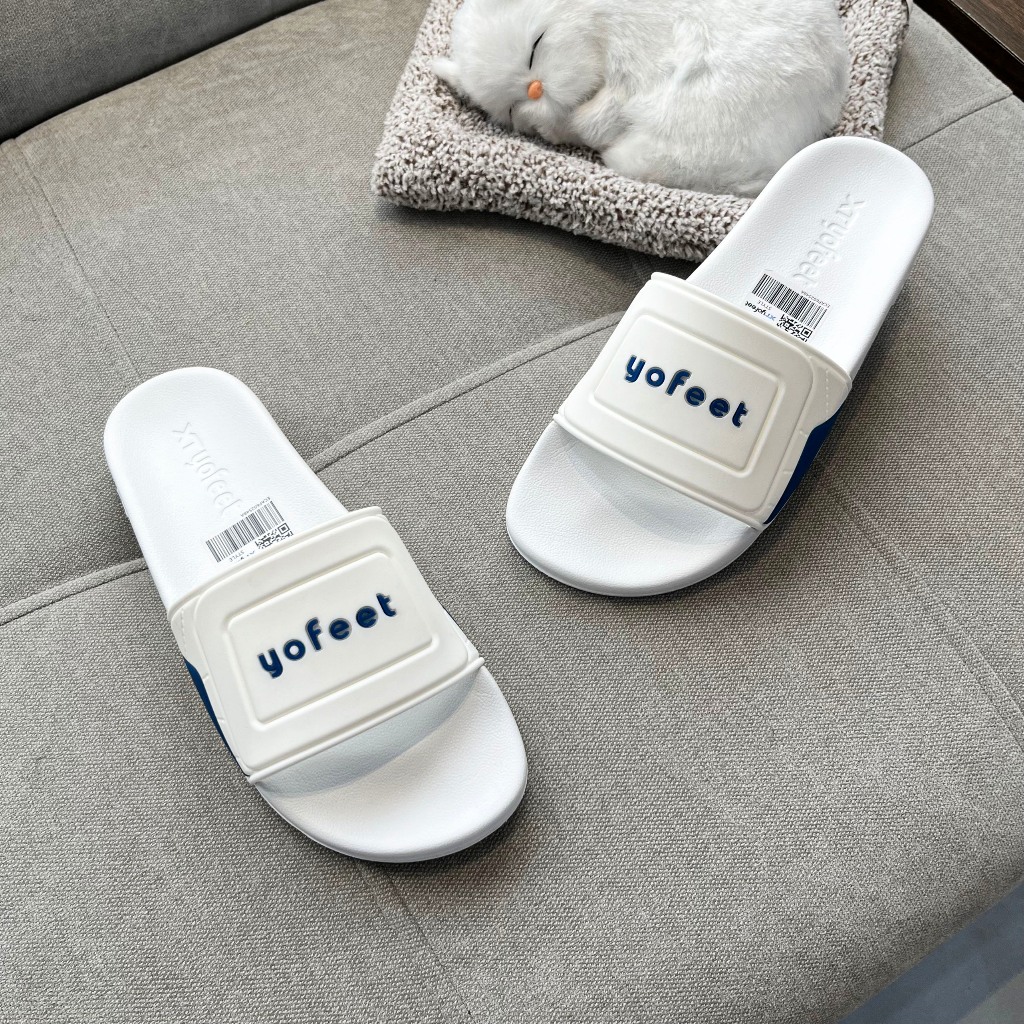 Dép nam nữ quai ngang bản đế trắng XT YOFEET chính hãng - phong cách thời trang trẻ trung.