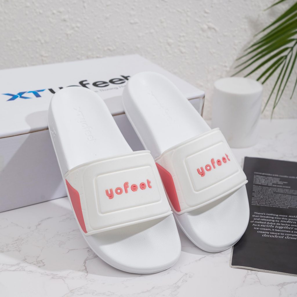 Dép nam nữ quai ngang bản đế trắng XT YOFEET chính hãng - phong cách thời trang trẻ trung.