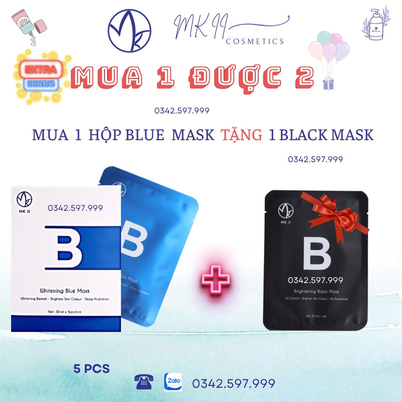 Mặt Nạ Cấp Ẩm BLUE MASK MKII COSMETICS