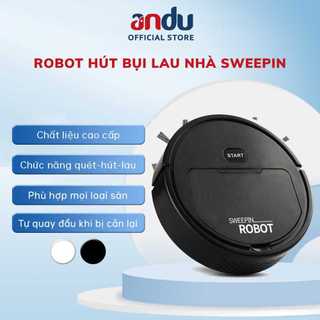Robot hút bụi lau nhà thông minh sweepin, robot hút bụi thông thái cho gia đình