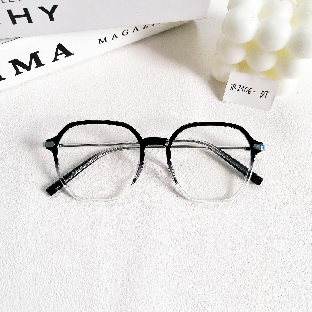 Gọng kính chính hãng ANNA thiết kế dáng vuông kết hợp kim loại và nhựa 350NA027