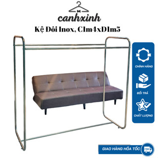 Kệ/Sào/Giá Đôi Inox Treo Quần Áo Hai Bên Cứng Cáp