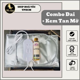 Combo tiết kiệm đai rung nóng giảm béo + gel tan mỡ 200ml