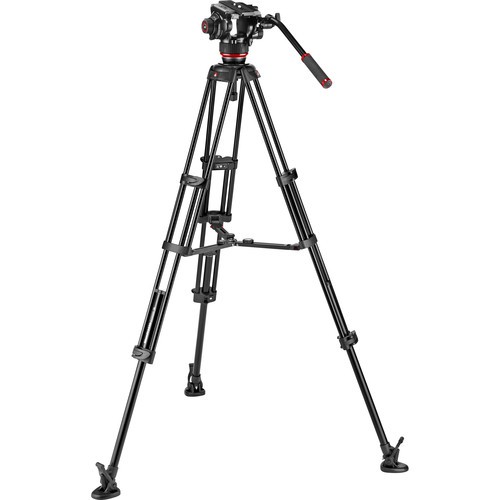 BỘ CHÂN MÁY MANFROTTO 504X FLUID VIDEO HEAD & ALU TWIN MS