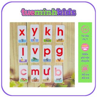 Thẻ Chữ_Bộ 40 Thẻ Học Chữ Cái Và Số Cho Bé