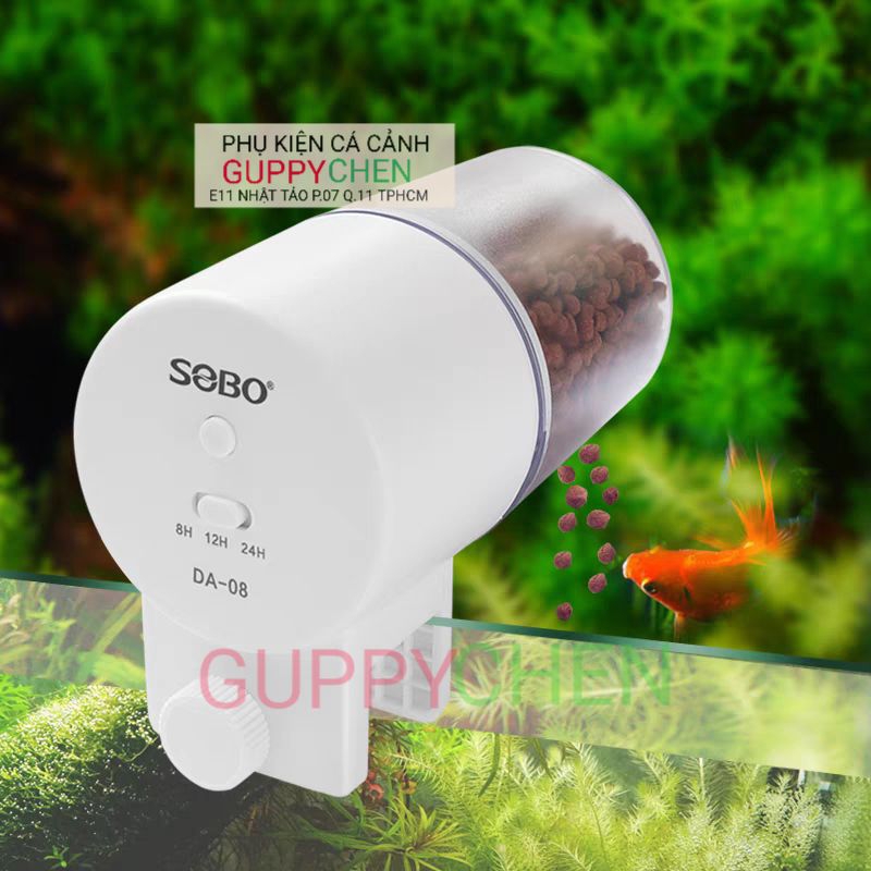 Máy cho ăn tự động hồ cá chạy pin SOBO DA-08