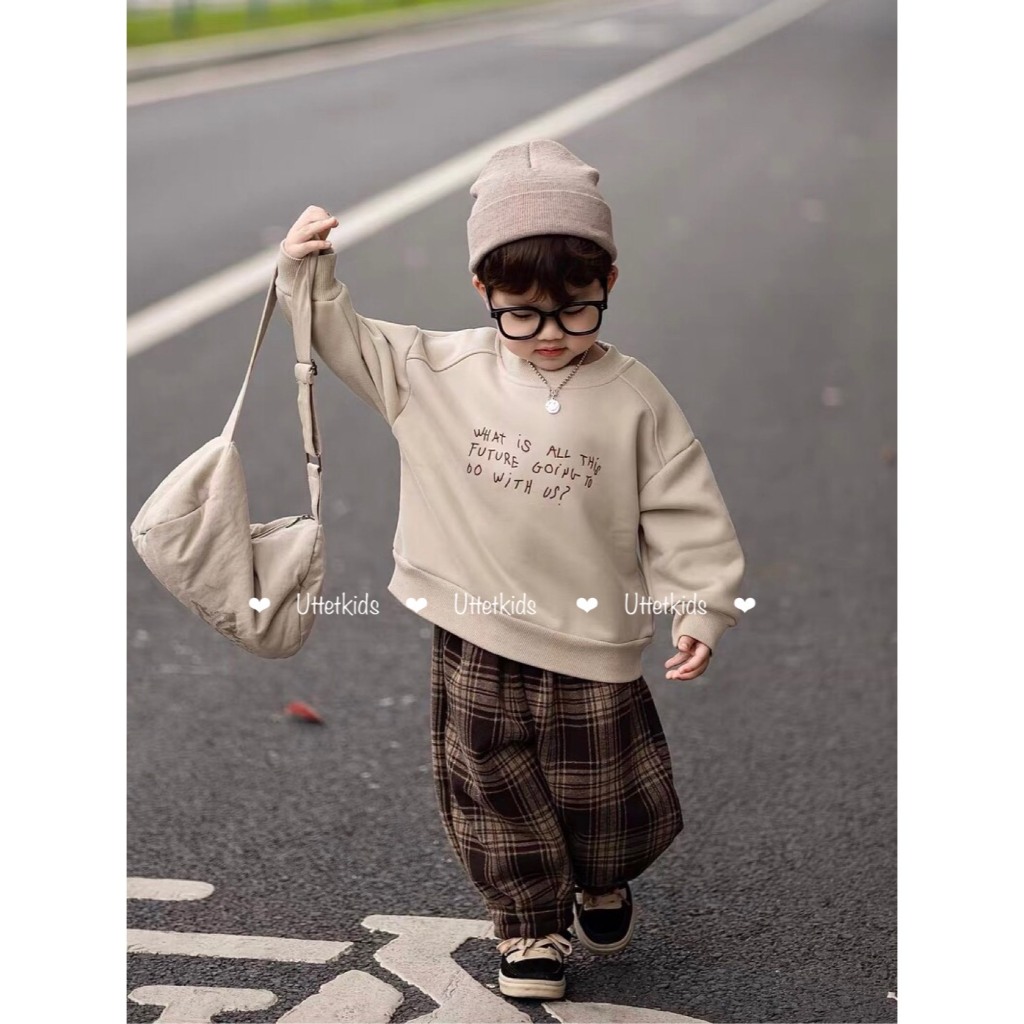 QUẦN CARO LÓT NHUNG PHONG CÁCH HÀN QUỐC RẤT ĐẸP CHO BÉ GÁI VÀ BÉ TRAI