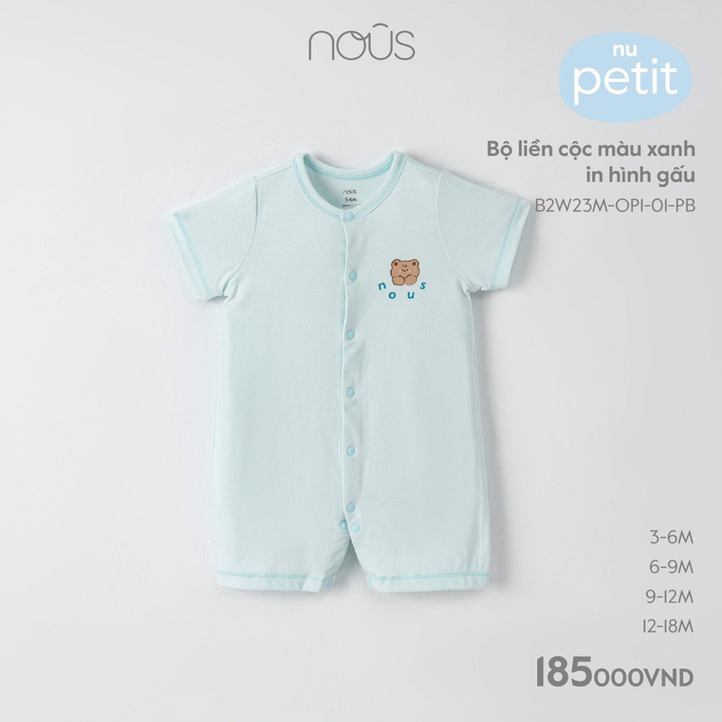 Nous body cộc cho bé yêu mỏng mát đa dạng màu sắc bé trai, bé gái, sơ sinh