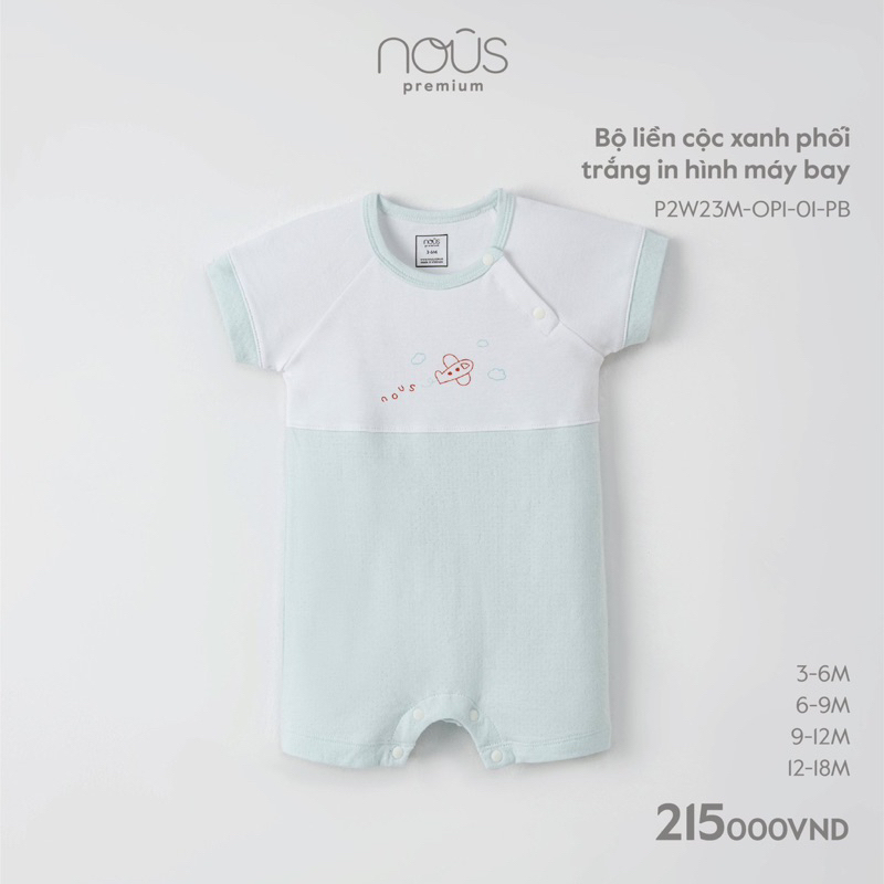 Nous body cộc cho bé yêu mỏng mát đa dạng màu sắc bé trai, bé gái, sơ sinh