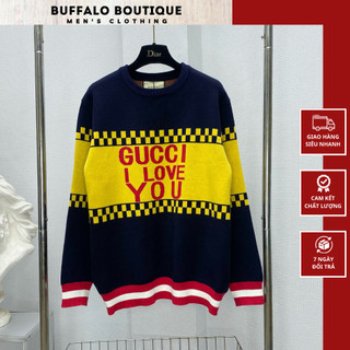 Áo sweater nam len gu chì dệt i love you siêu xinh - áo sweater nam gu chì chất liệu len cao cấp