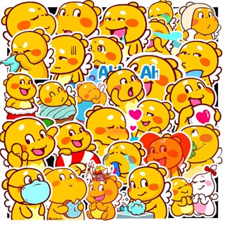 Combo 50 Sticker Qoobee chống nước sticker dán laptop, điện thoại, đàn guitar, mũ bảo hiểm, vali