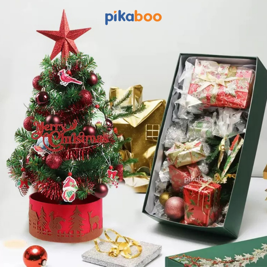 Quả châu Noel cây thông Noel Phụ kiện trang trí Giáng Sinh Pikaboo tiêu chuẩn xuất Châu Âu sơn tĩnh điện bền màu