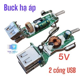 Mạch buck hạ áp 5v ra 2 cổng usb