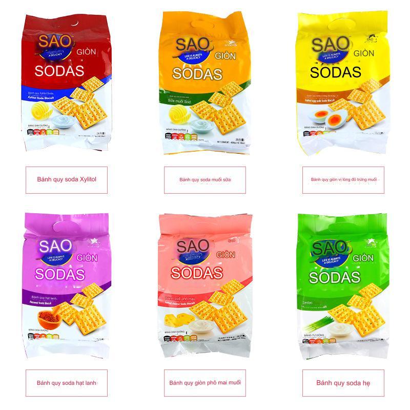 Bánh quy SODA STARS ít đường, ăn kiêng 400g