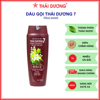 Dầu gội dược liệu Thái Dương 7 trị gàu trị rụng tóc Chính Hãng