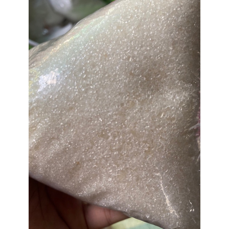 Combo 2kg Đường cát trắng hạt nhuyễn, Đường vàng ngà hạt to Thái Lan