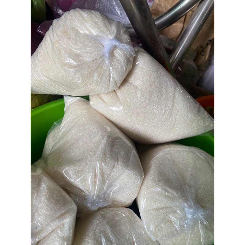 Combo 2kg Đường cát trắng hạt nhuyễn, Đường vàng ngà hạt to Thái Lan