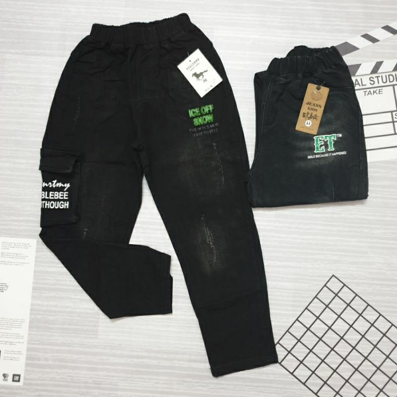 M03 JEANS BÉ TRAI {30-45kg} Quần bò dài bé trai size đại cồ chất mềm, co giãn