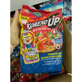 Mì Koreno vị tôm chua cay 1 thùng/ 40 gói tặng 4 chai Pororo