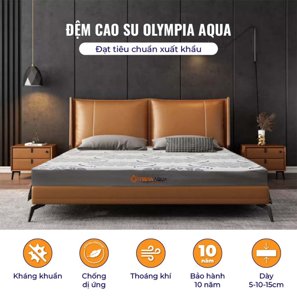 Đệm cao su Olympia AQUA (đệm cao su thiên nhiên)