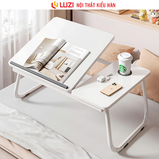 Bàn gấp gọn mini đa năng điều chỉnh độ nghiêng thông minh gỗ mdf phủ melamin chống xước Luzi - Zm55