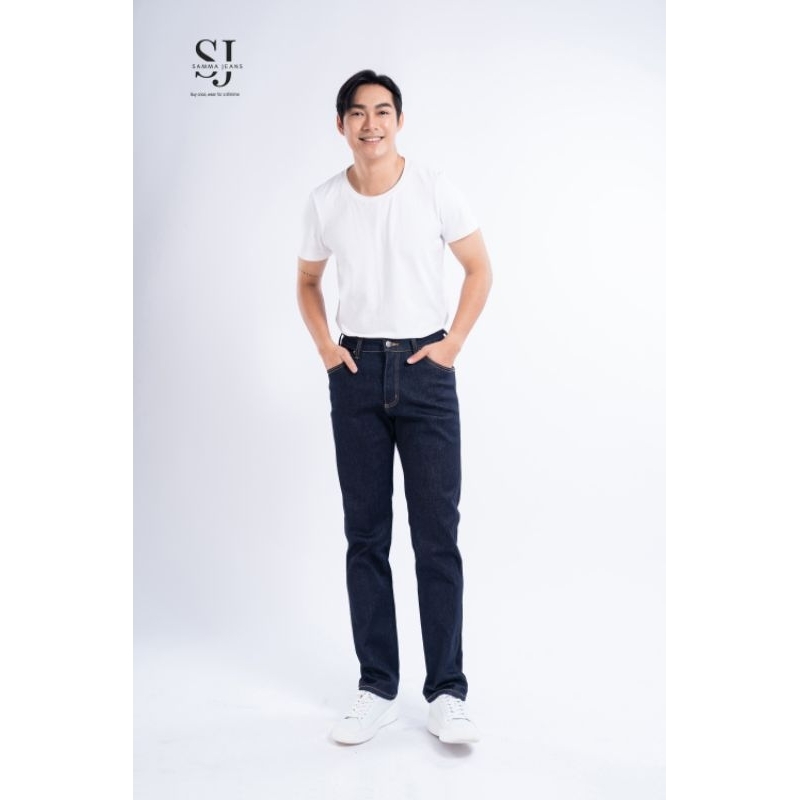 Quần jean nam Q2 NAVY , quần bò nam kiểu , chất liệu denim co dãn 4 chiều, ống đứng phong cách Hàn Quốc - Samma Jens
