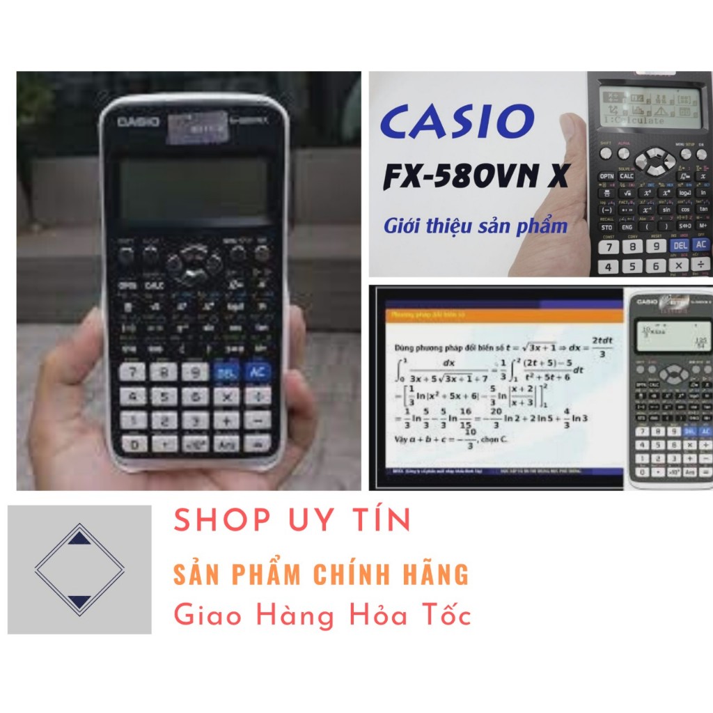 Máy Tính Casio FX-580VN X Dành Cho Học Sinh Cấp 2 Cấp 3 .MÁY TÍNH CASIO HỌC SINH SINH VIÊN -Máy Tính Casio FX 580VN.