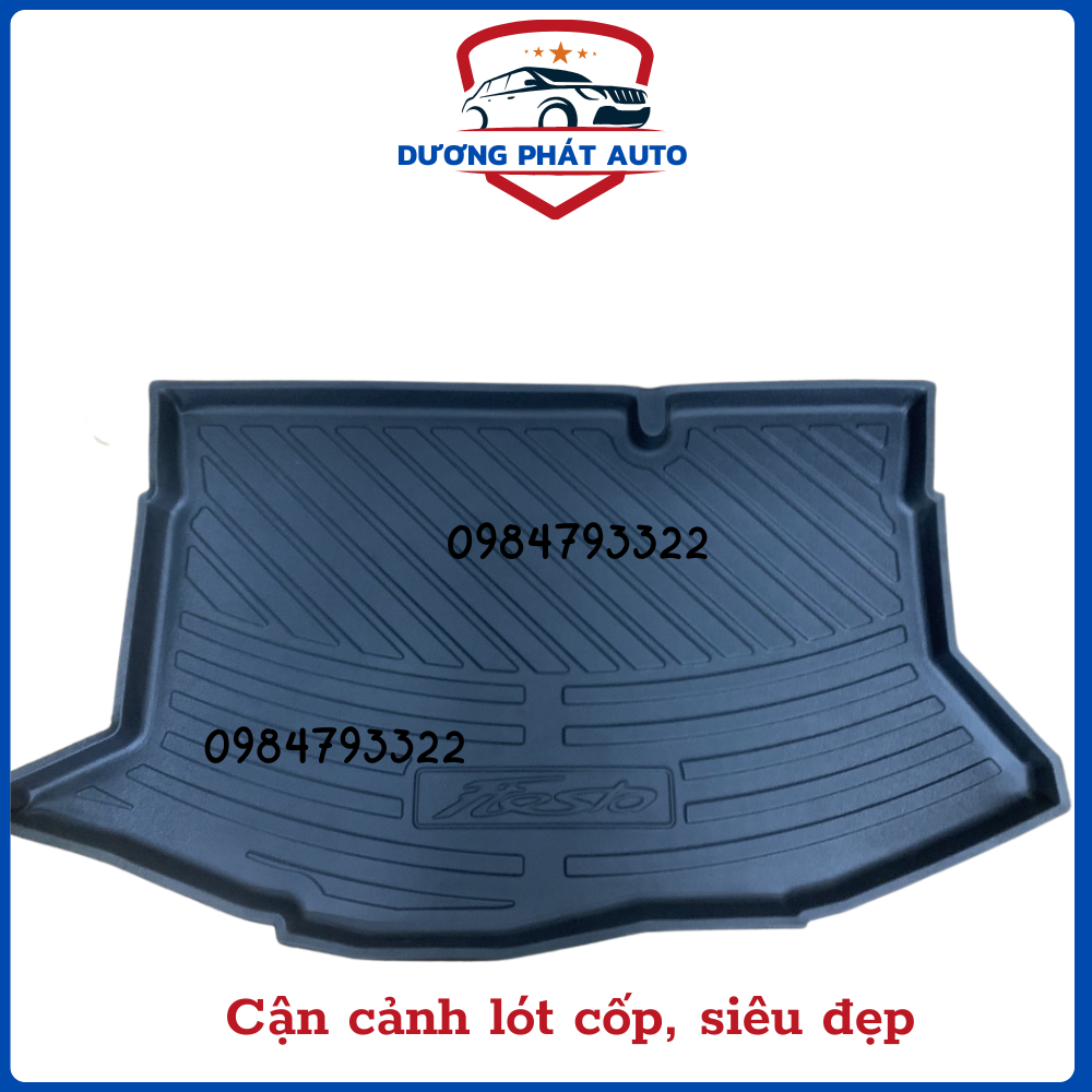 Lót cốp nhựa dẻo xe FORD Fiesta  nhựa dẻo cao cấp, không mùi, không thấm nước